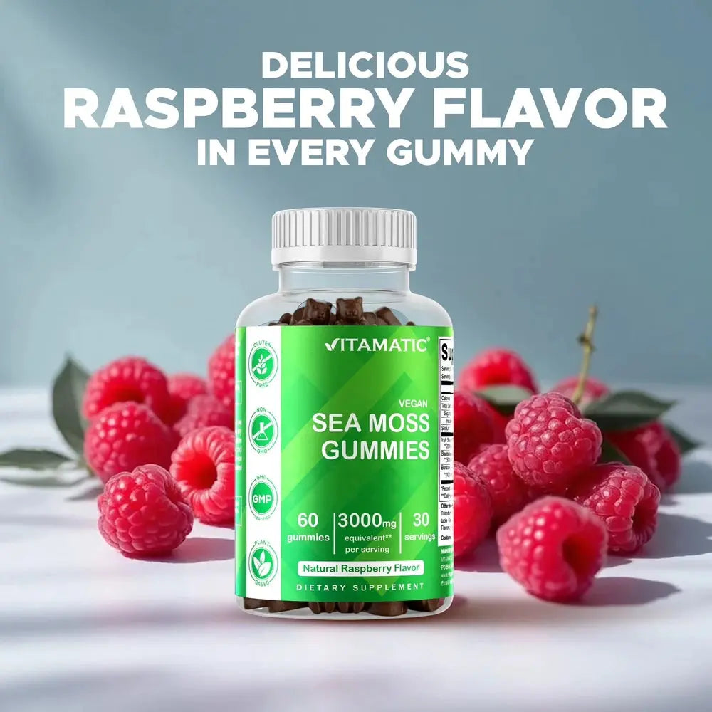 Irish Sea Moss Gummies with Bladderwrack and Burdock Root Flyobi