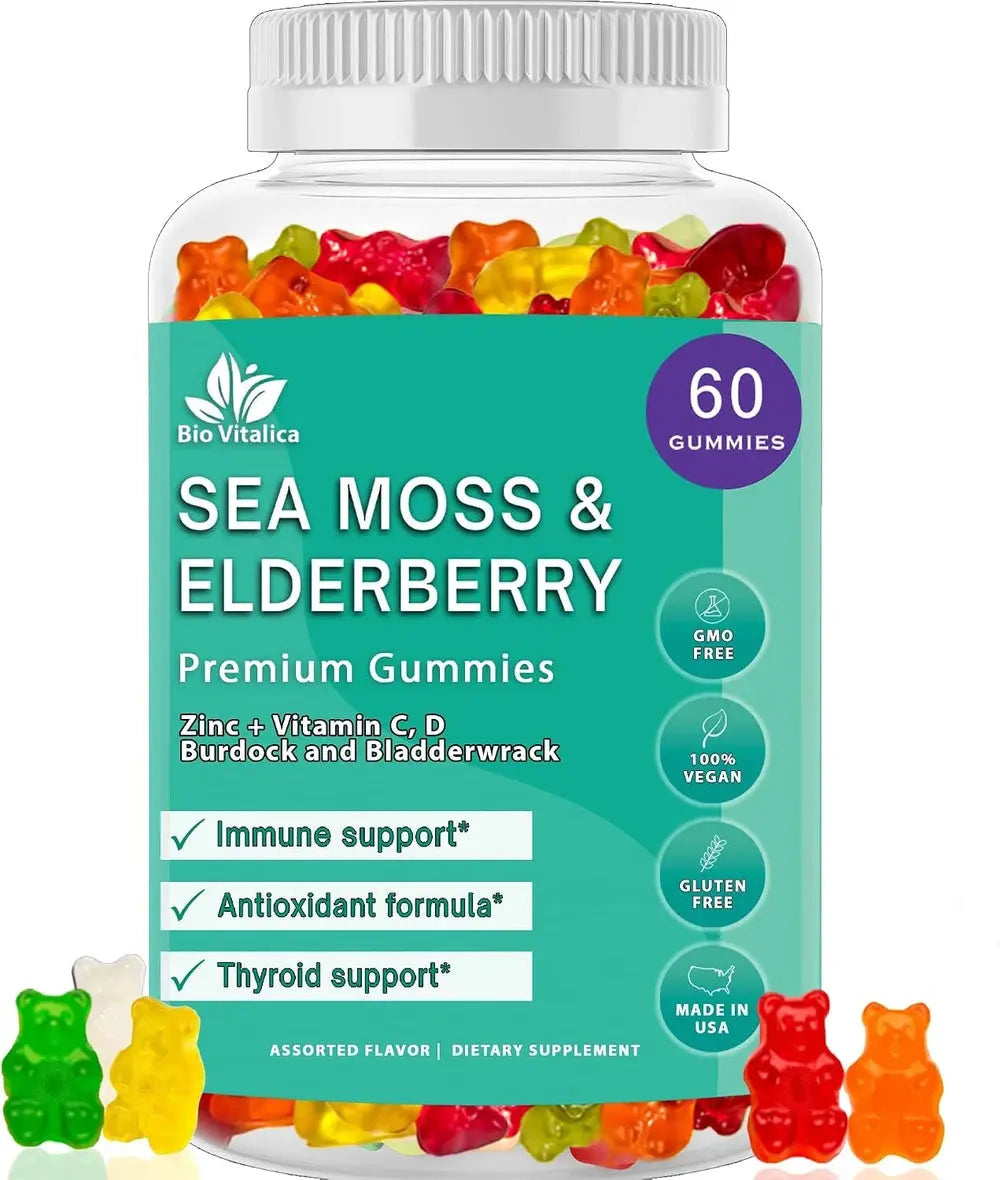 Bio Vitalica Sea Moss and Elderberry Gummies Flyobi