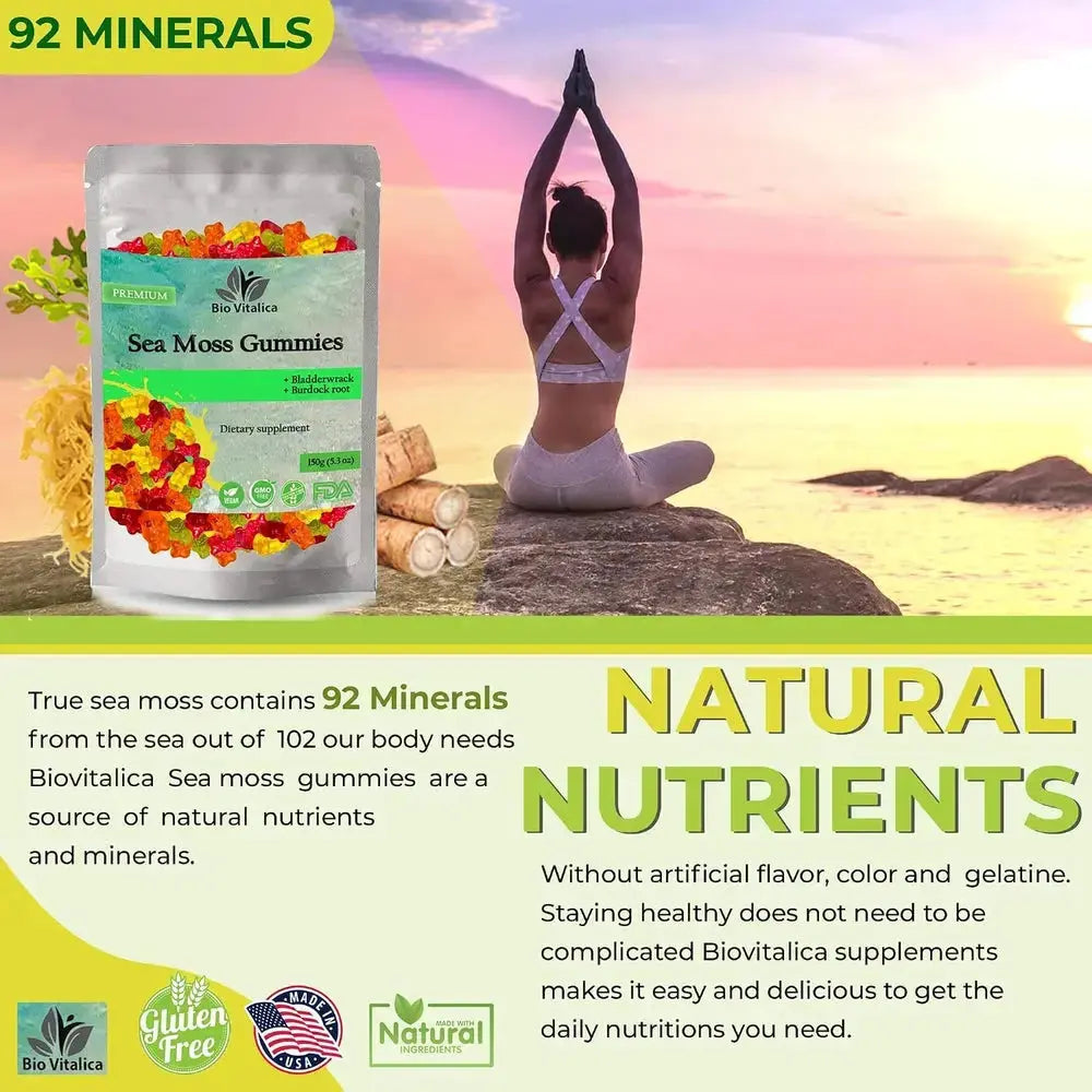 Bio Vitalica Sea Moss and Elderberry Gummies Flyobi
