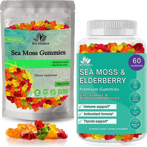 Bio Vitalica Sea Moss and Elderberry Gummies Flyobi