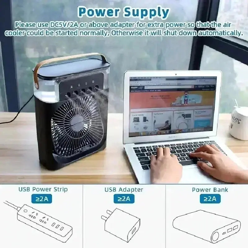 Portable Three-in-One Air Cooler Flyobi