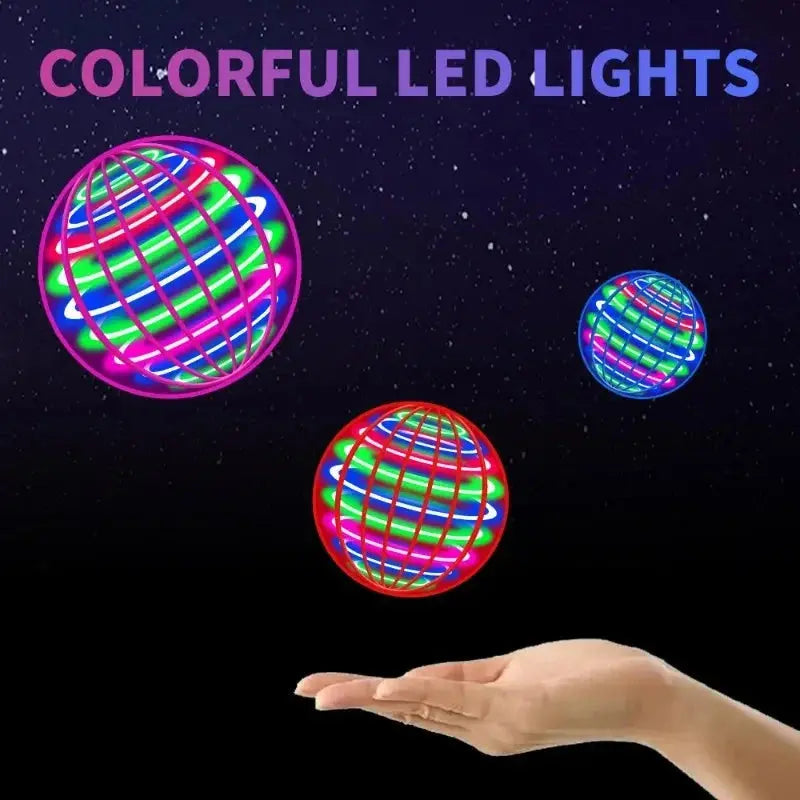 Lighted Hand Controlled Flying Spinner Flyobi