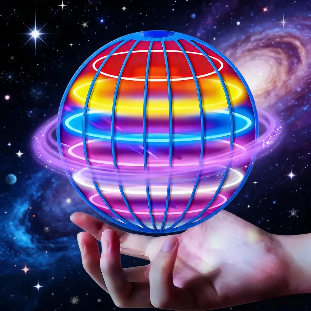 Lighted Hand Controlled Flying Spinner Flyobi