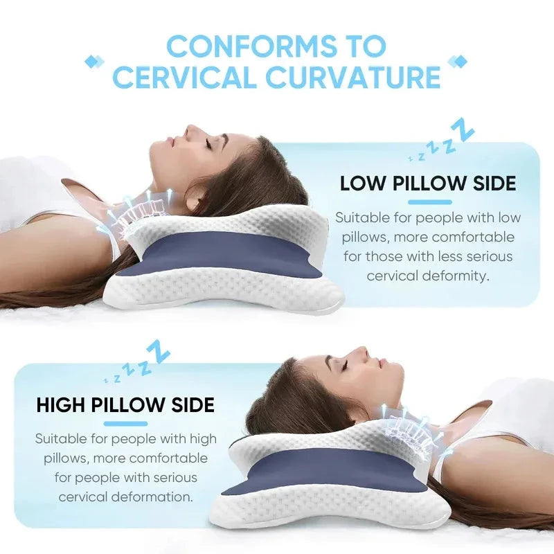 Ergonomic Memory Foam Contour Pillow Flyobi