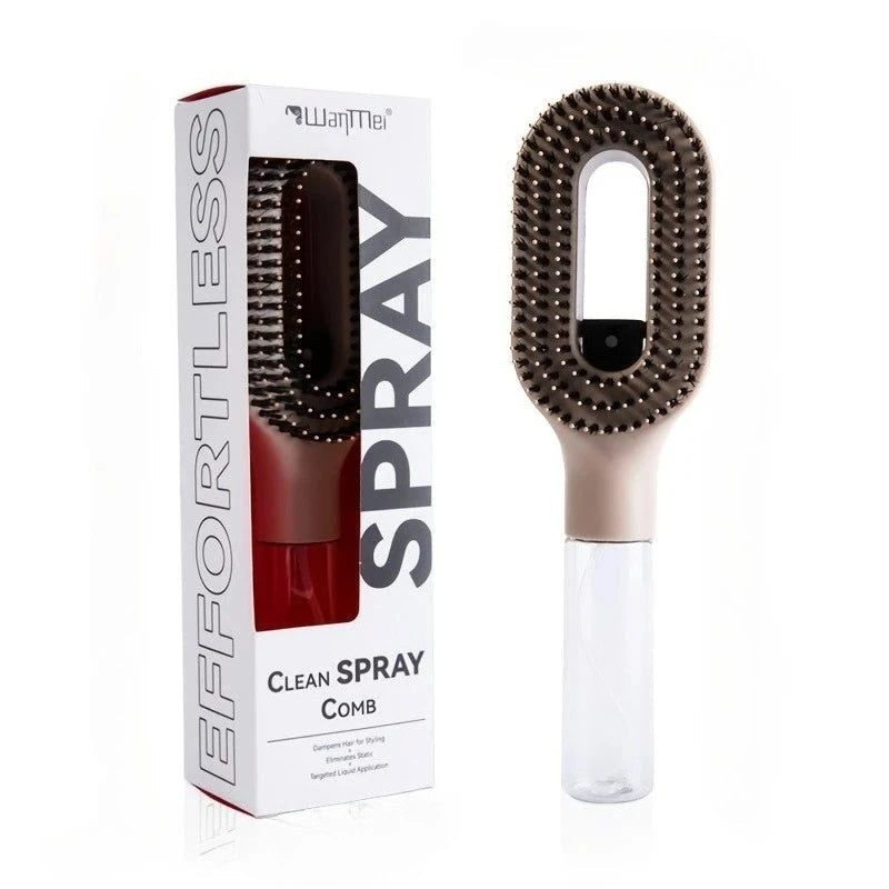 Refillable Spray Detangling Hairbrush Flyobi