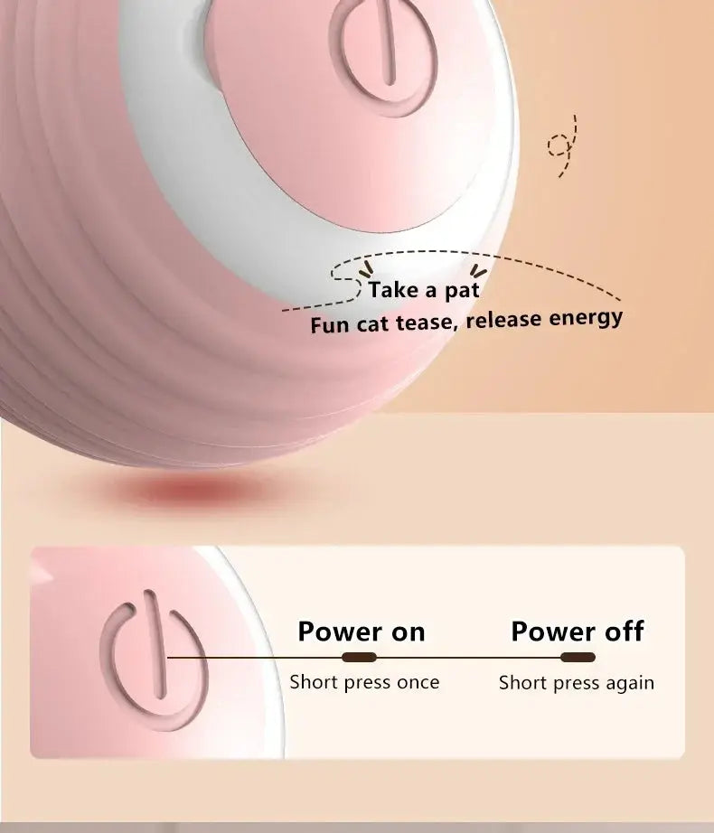 Automatic Rolling Interactive Cat Ball Flyobi