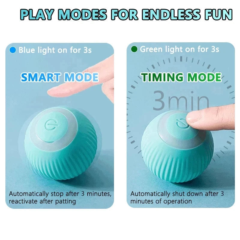Automatic Rolling Interactive Cat Ball Flyobi