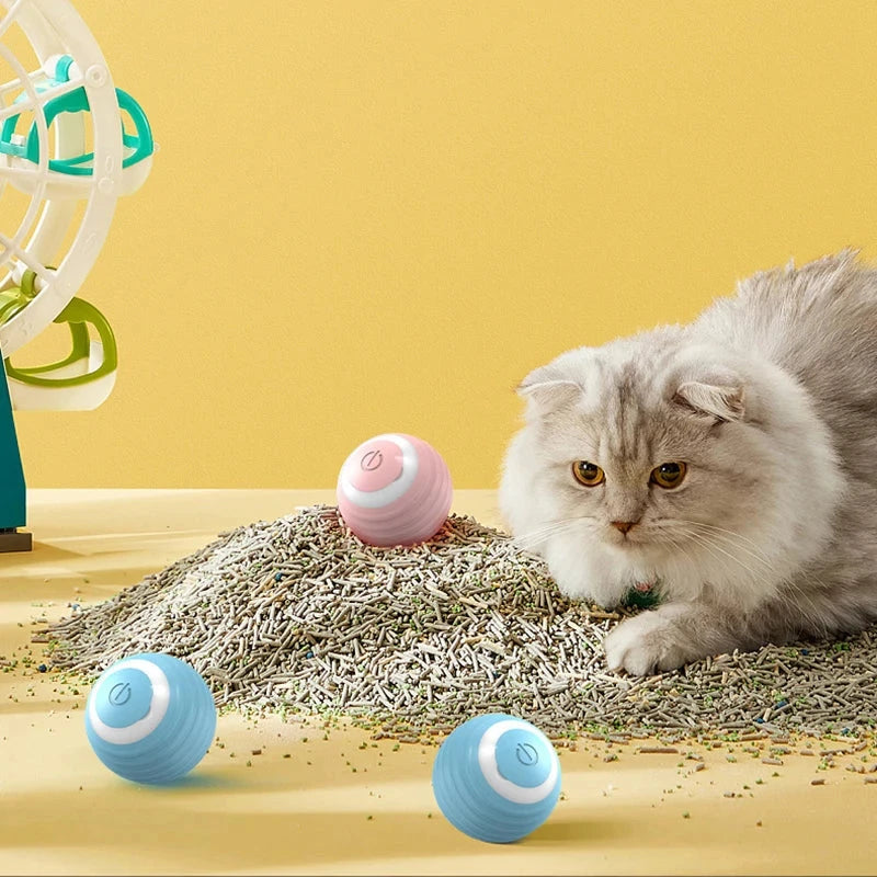 Automatic Rolling Interactive Cat Ball Flyobi