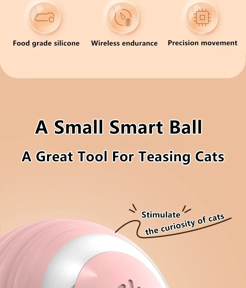 Automatic Rolling Interactive Cat Ball Flyobi