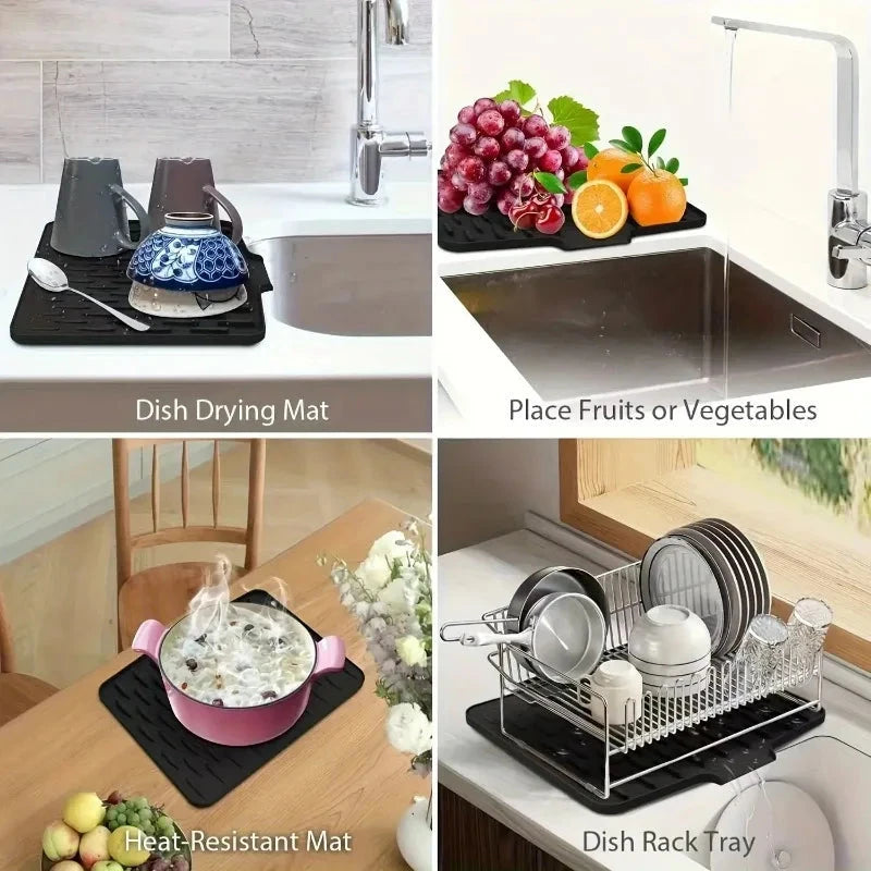 Non-Slip Silicone Sink Drain Mat Flyobi