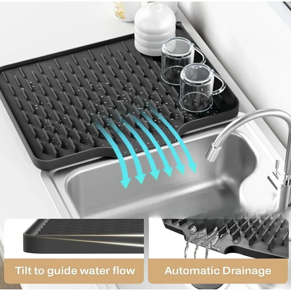 Non-Slip Silicone Sink Drain Mat Flyobi