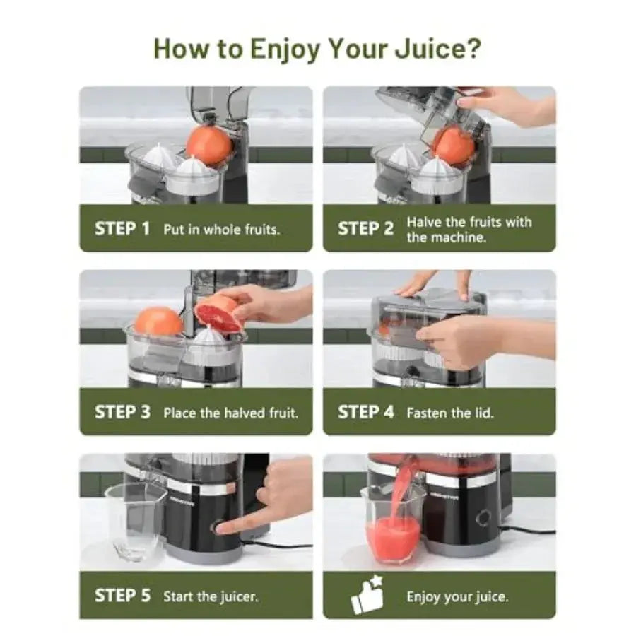 Portable Stainless Steel Electric Citrus Juicer Flyobi