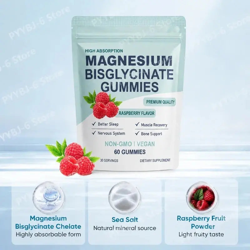 Magnesium Bisglycinate Gummies for Bone Health Flyobi