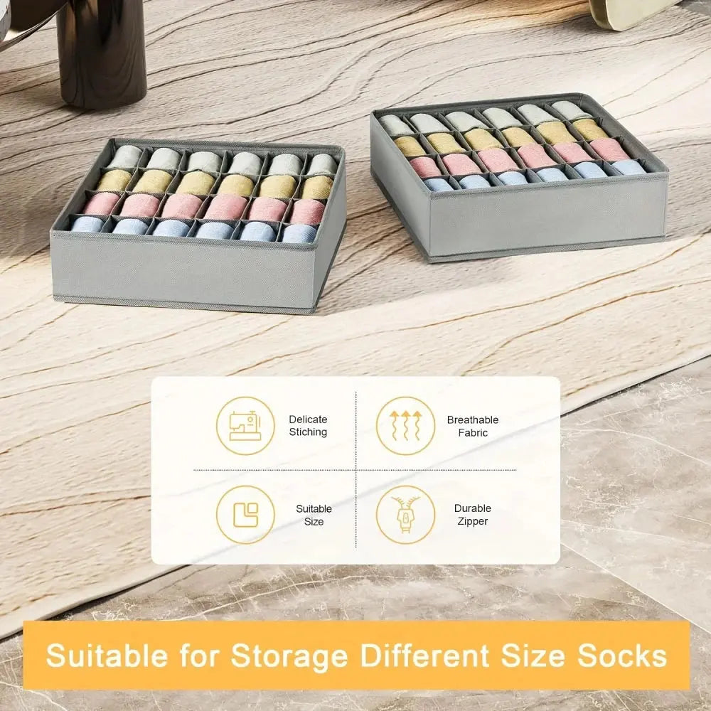 Foldable Fabric Underwear Organizer Flyobi