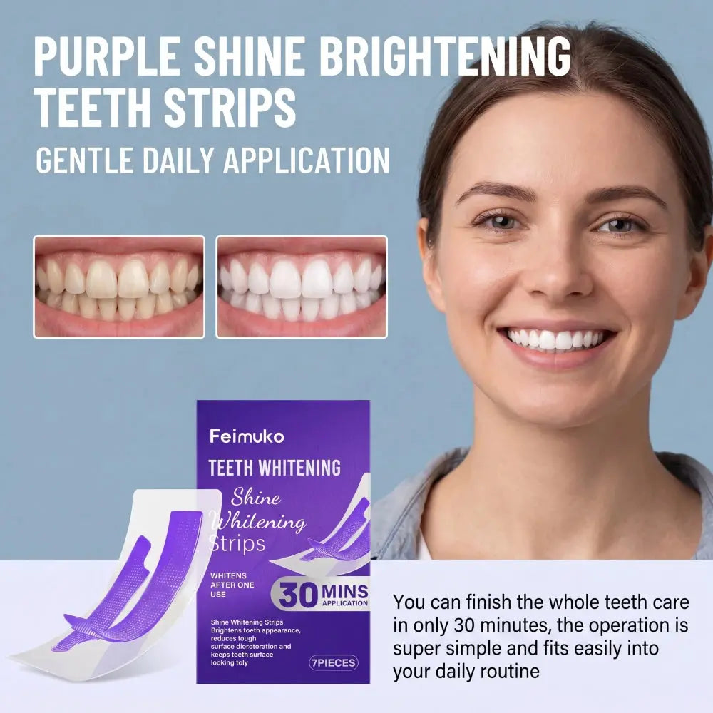 Purple Teeth Whitening Strips Flyobi