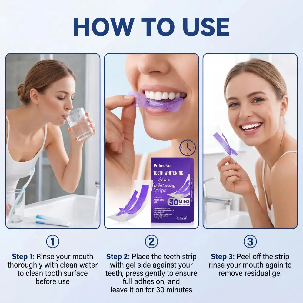 Purple Teeth Whitening Strips Flyobi