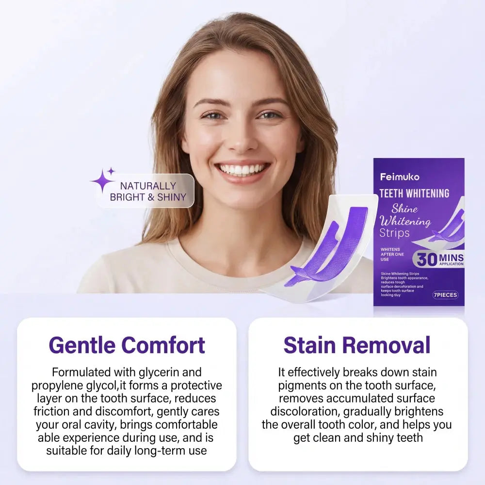 Purple Teeth Whitening Strips Flyobi