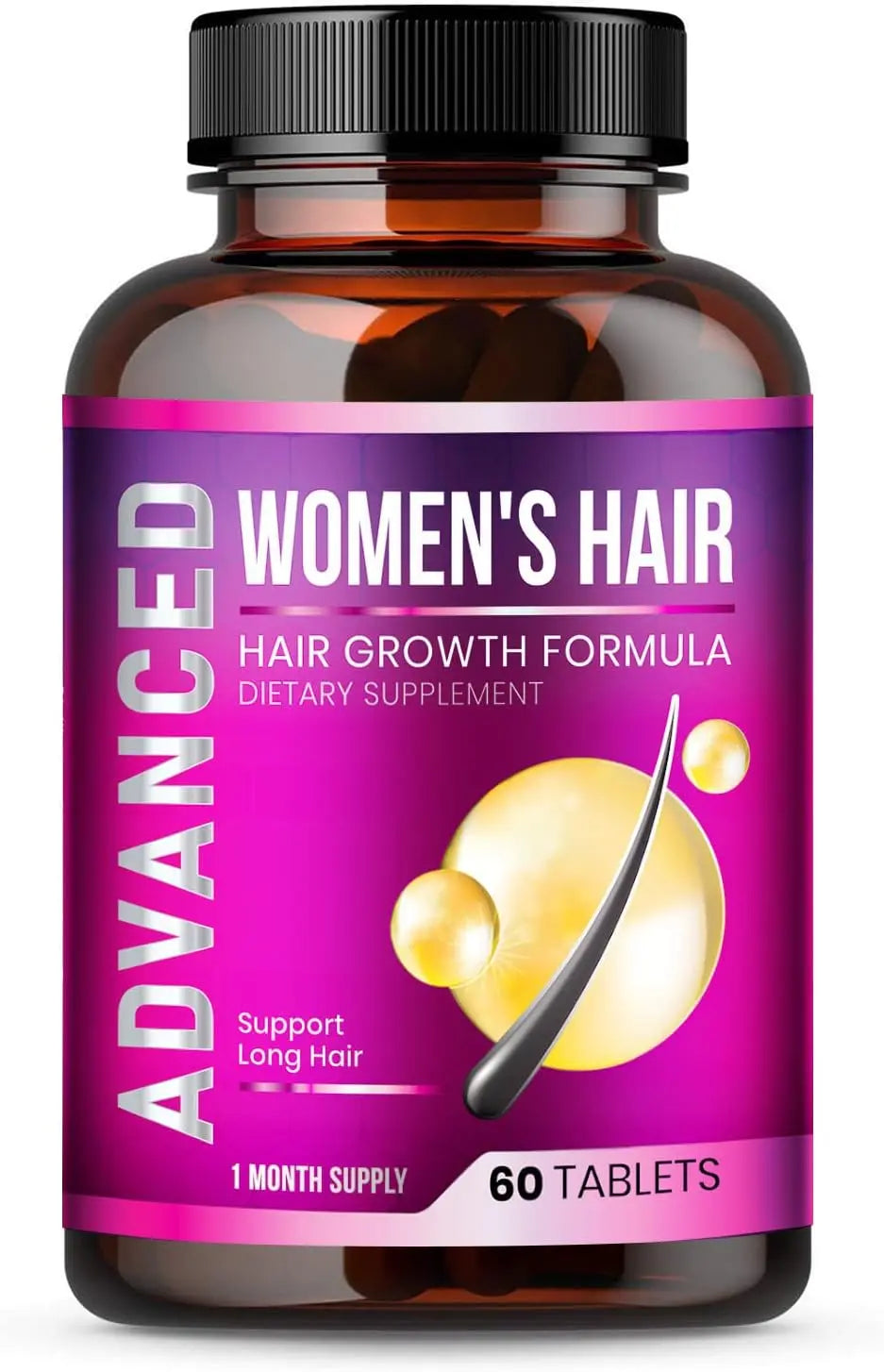 Hair Growth Vitamins for Women - Hair Vitamins for Thinning Hair for Women .Regrow & Regrowth Hair Supplement with Dht Blocker,Biotin & Saw Palmetto for Women.Volumize,Thicker,Longer Hair. Flyobi
