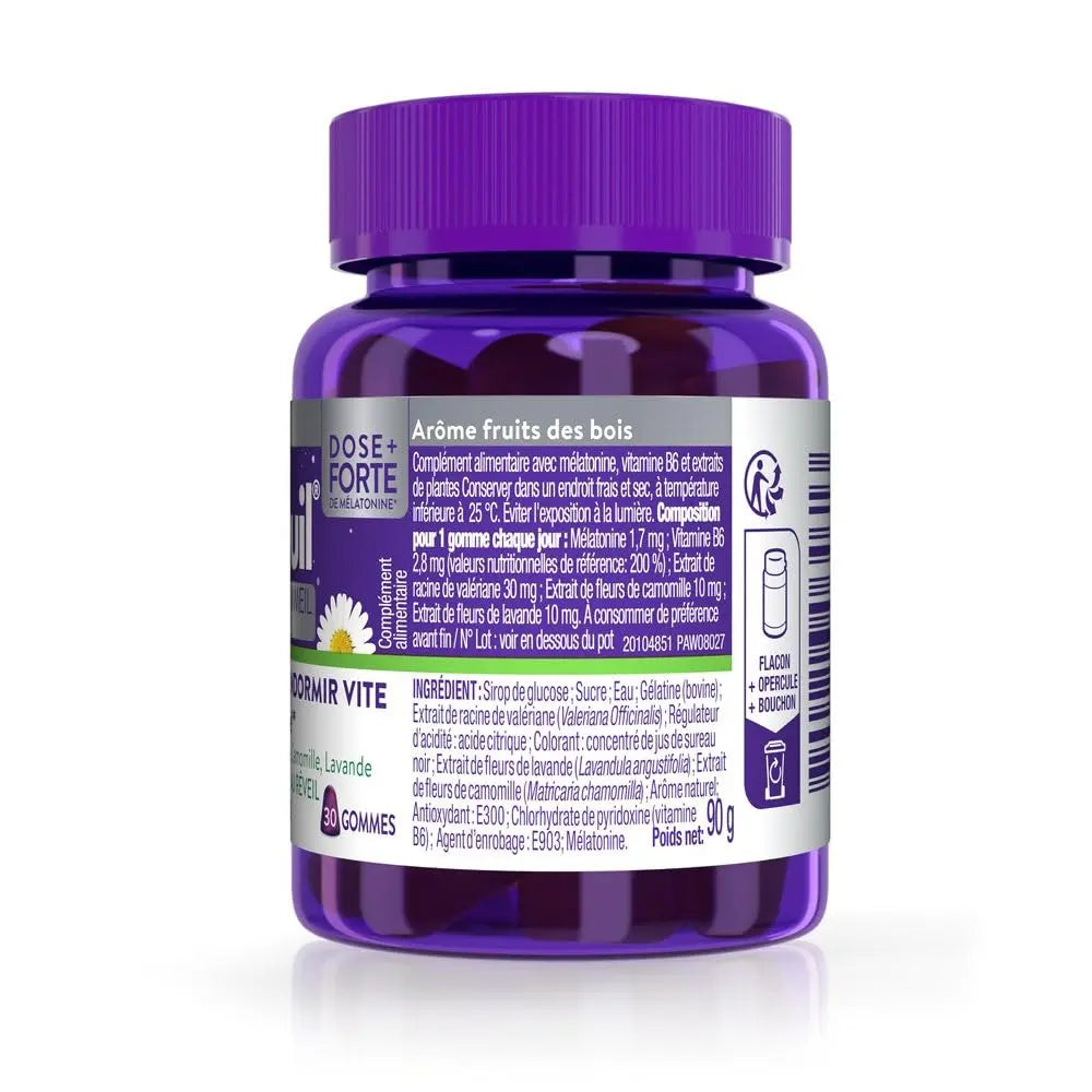 ZzzQuil Fort Sommeil Arôme Fruits des bois 30 gommes Flyobi