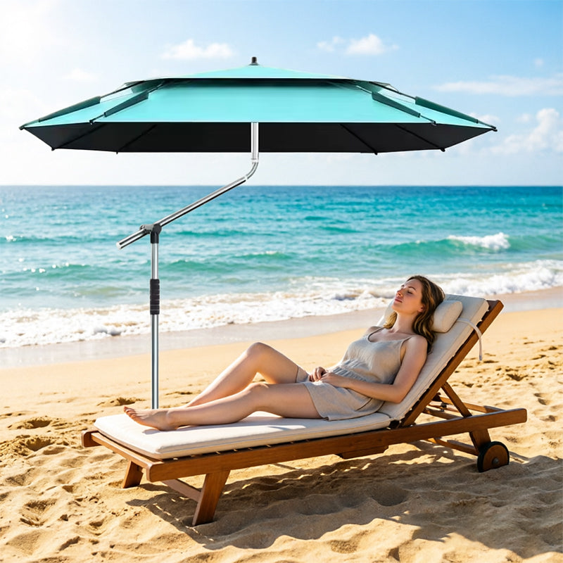 2.0-2.6m Octagonal Fishing Umbrella Portable Beach Sun Shade Camping Parasol UV Waterproof with Carry Bag eprolo
