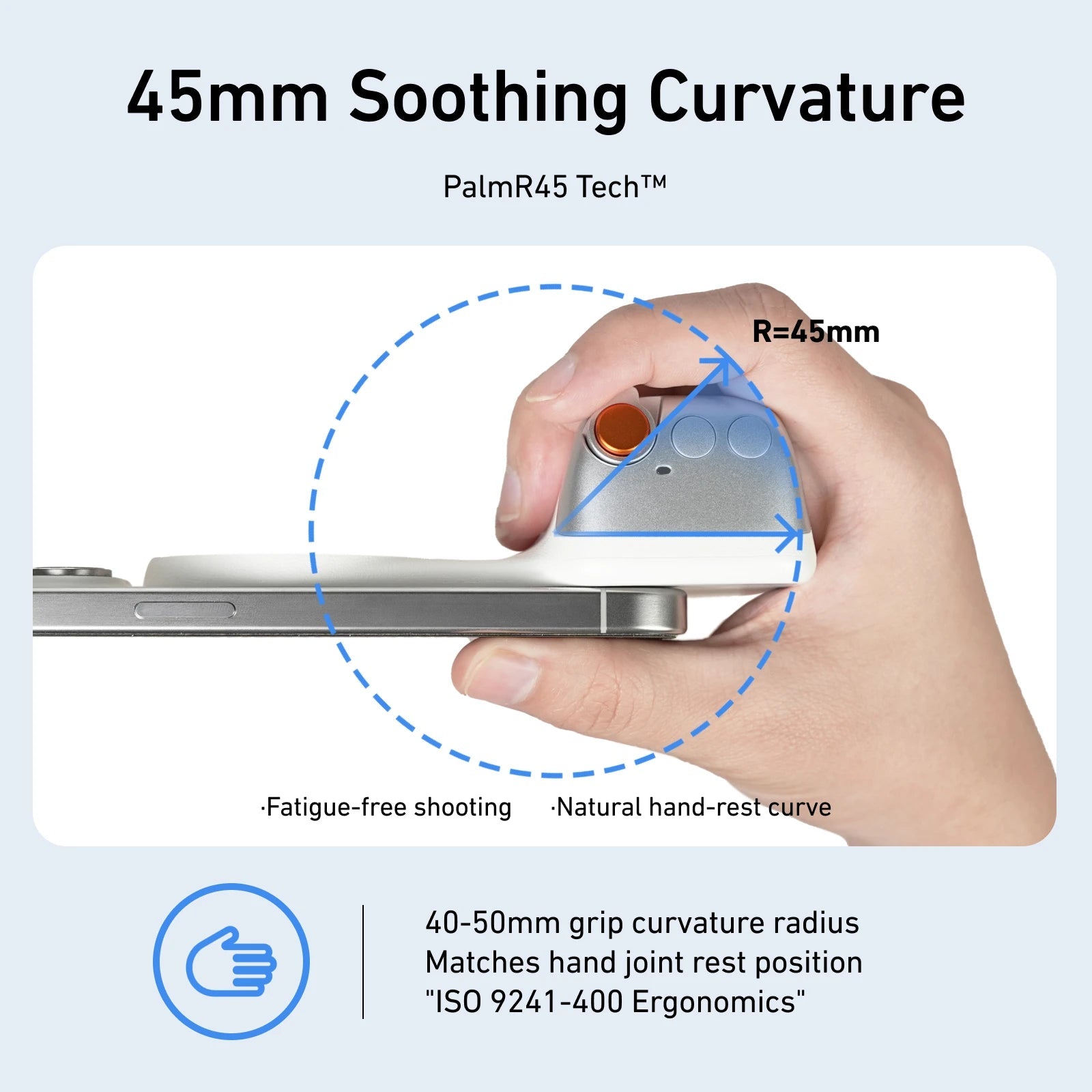 TELESIN Magnetic Phone Camera Shoot Hand Grip Universal Smart Phone Holder Shooting Aid Remote Control Handle for Iphone Andriod Flyobi