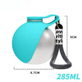 Portable Dog Water Bottle Stainless Steel with Silicone Bowl Leak Proof Pet Drinking Bottle for Dogs Cats Hiking Travel Walking Flyobi
