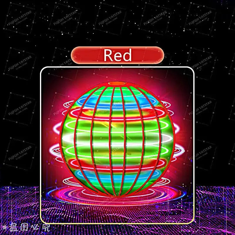 Flying Ball with Lights 2026 Hand Controlled Flying Ball Boomerang Hover Ball Flying Spinner Toy 360 ° Rotating Suspension Ball Flyobi