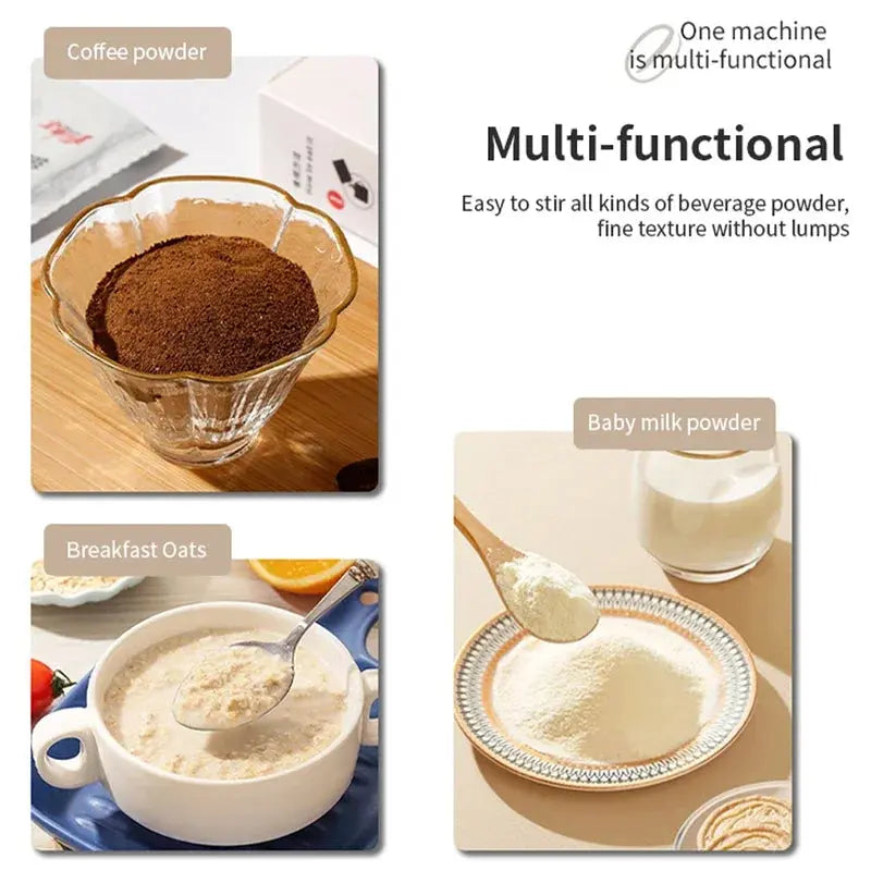 Automatic Stirring Mug with LED Temperature Display, Rechargeable Magnetic Coffee Cup with Lid - 12oz for Home or Office. Flyobi