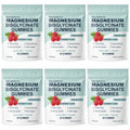 High Absorption Magnesium Bisglycinate Gummies Vegan Raspberry Flavor 60 Count Support Muscle Bone Health Non GMO Gluten Free Flyobi