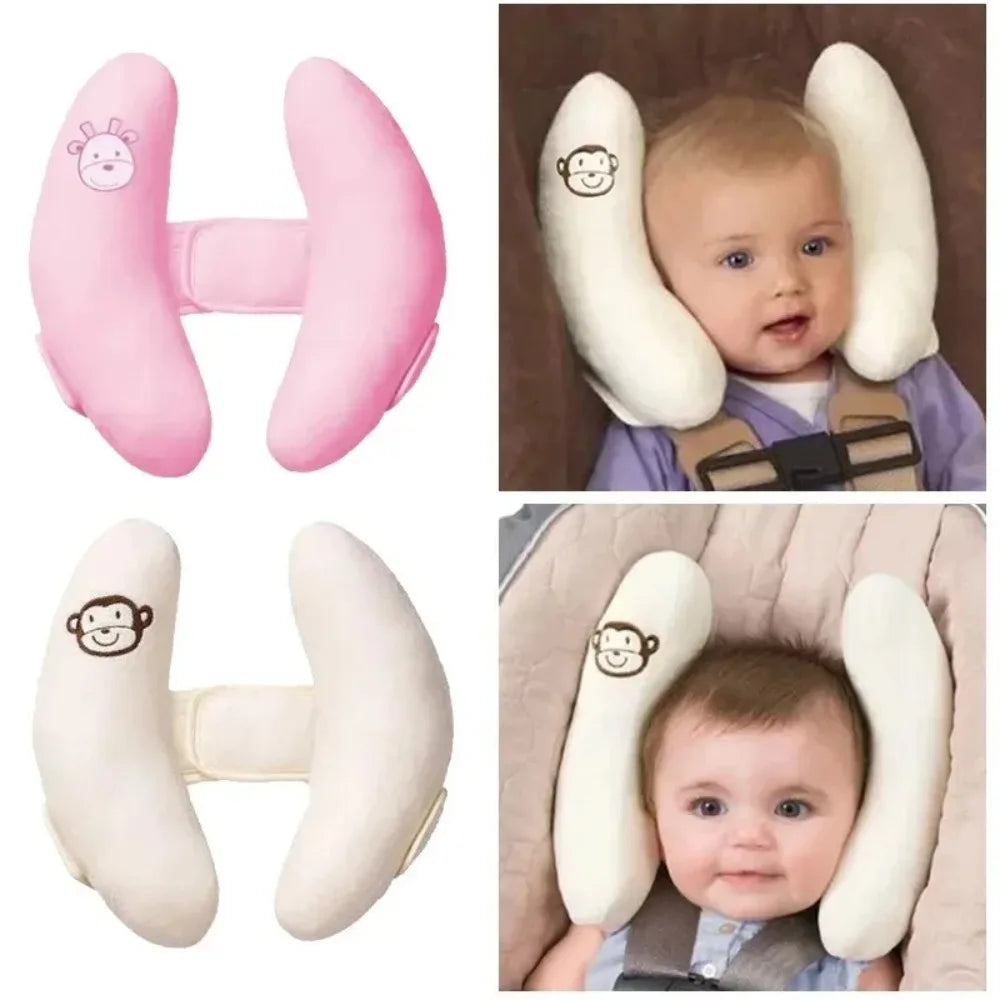Infant Safety Car Seat Stroller Pillow Baby Head Neck Support Sleeping Pillows Toddler Kids Adjustable Pad Cushion Accessories Flyobi