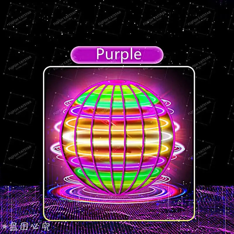 Flying Ball with Lights 2026 Hand Controlled Flying Ball Boomerang Hover Ball Flying Spinner Toy 360 ° Rotating Suspension Ball Flyobi