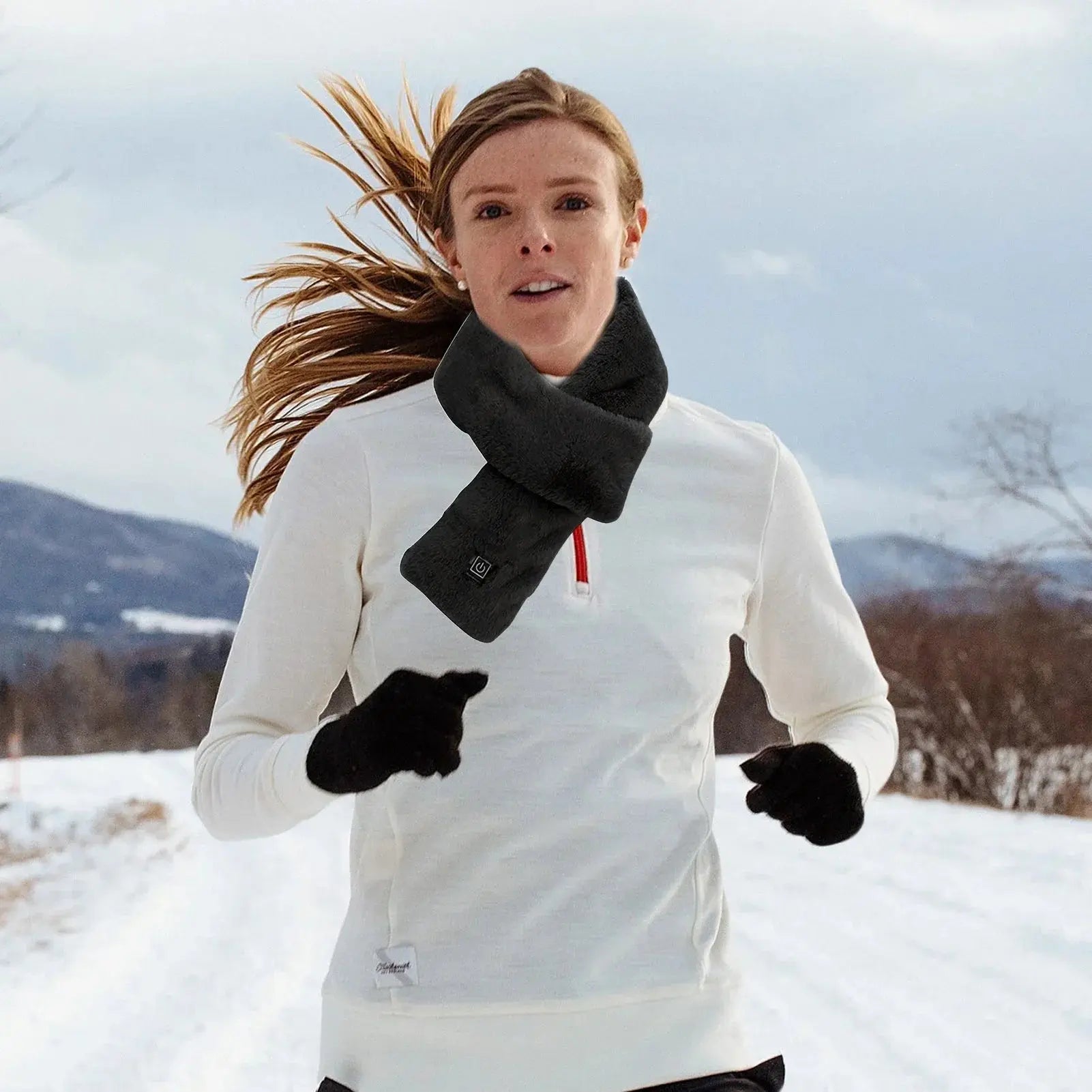 3 Gear Heating Outdoor Warm Electric Heating Scarf Heating Pads USB Heater Thermal Shawl Neck Brace Warm Bib for Women Men Flyobi