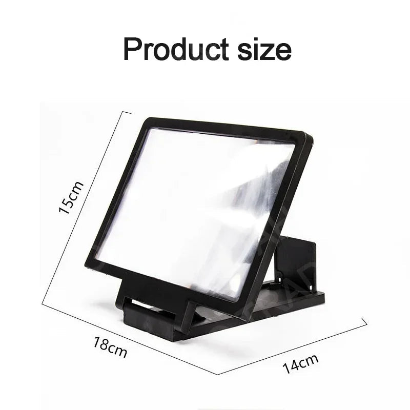 New 3D HD Mobile Phone Screen Amplifier Video Magnifier Stand Enlarged Screen Holder for Movie Watching Flyobi