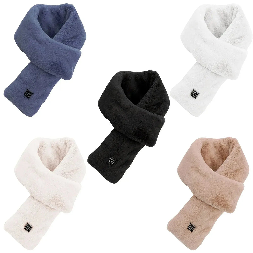 3 Gear Heating Outdoor Warm Electric Heating Scarf Heating Pads USB Heater Thermal Shawl Neck Brace Warm Bib for Women Men Flyobi