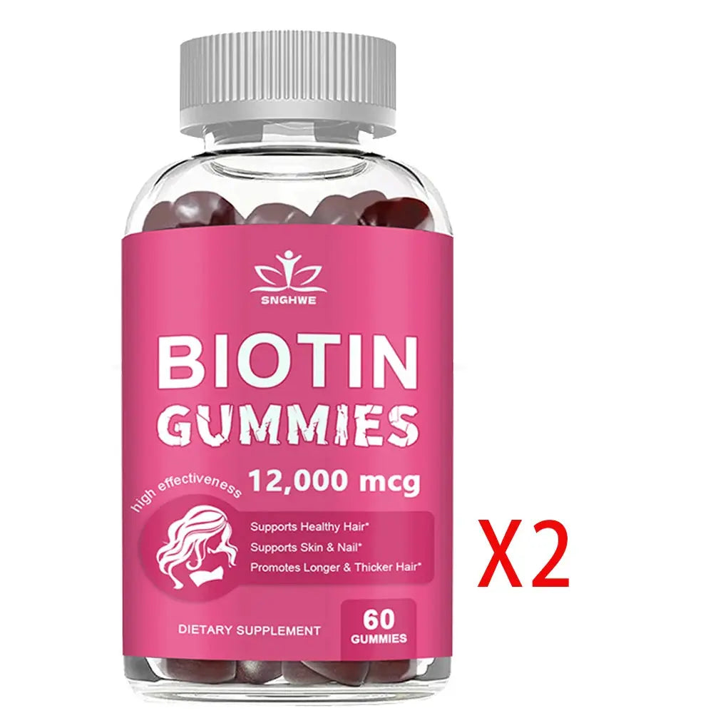 Collagen Gummies Biotin Gummies for Skin Care Health Nails Hair Growth Vitamins Collagen Protein Supplement Flyobi