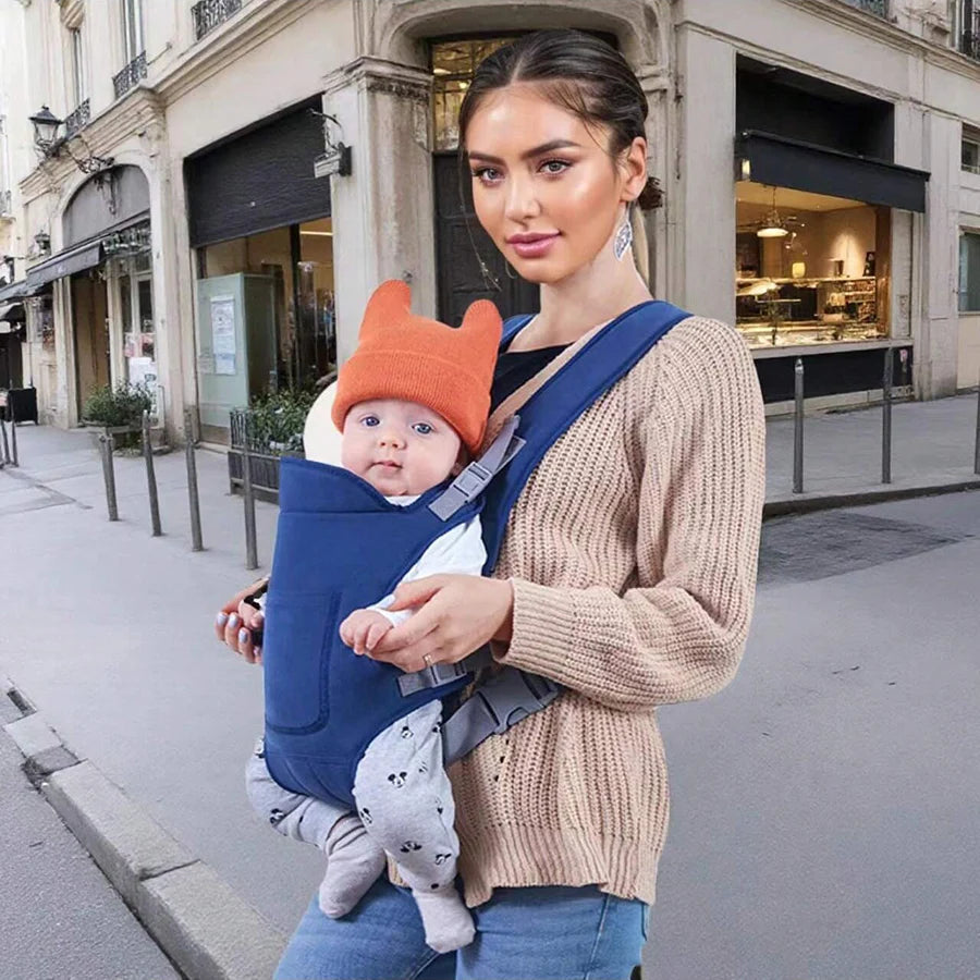 1Pc Baby Carrier Multi-Functional Front & Back Carry for Newborns Perfect for Comfort and Convenience Flyobi