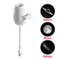 Mini Galaxy Star Projector Two In One Night Light Home Background Atmosphere Light Bedroom Car Decoration Children's Gift Flyobi