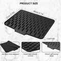 Non-Slip Silicone Kitchen Drain Mat with Built-in Drainage Design, Heat-Resistant and Easy to Clean, Suitable for Countertops Flyobi