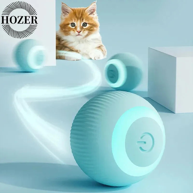 Cat Interactive Ball Smart Cat Toys Indoor Automatic Rolling Magic Ball Electronic Interactive Cat Toy Cat Game Accessories Flyobi